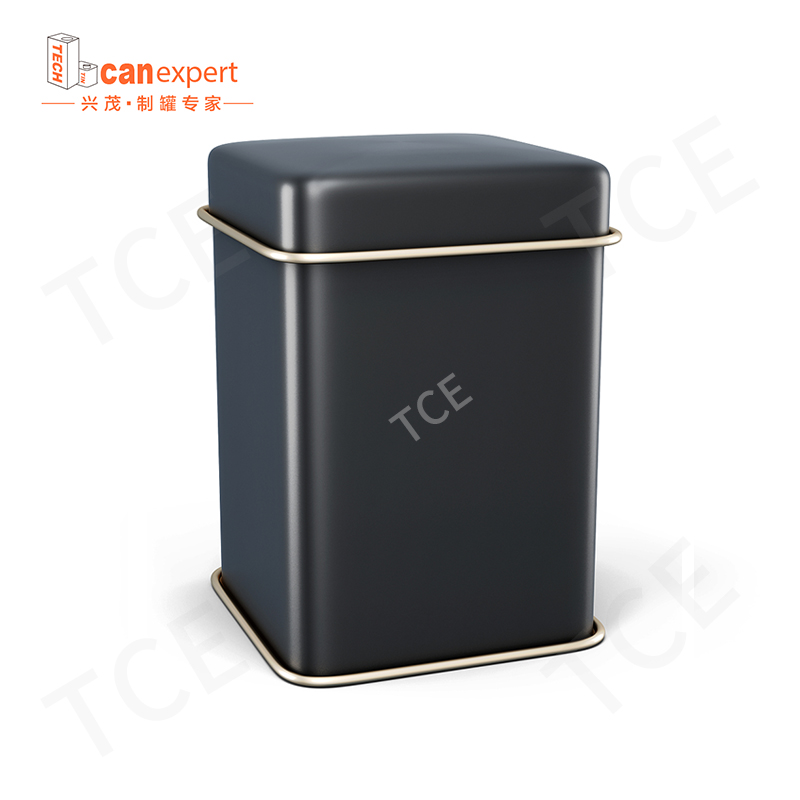 ETC-Custom Can Can Producent Hurtangular Square Tin Can Metal Packaging Tea and Coffee Post próbka pudełko Niestandardowa puszka