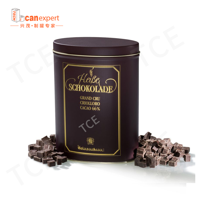 Puszka może promocja Wysokiej jakości metalowe opakowanie pudełko blaszaneniestandardowe luksusowe heksagon klasy heksagonowe okrągły herbatnik czekoladowy